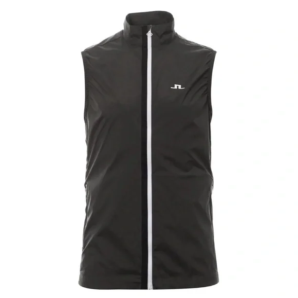 J Lindeberg Men’s Ash Light Packable Vest in Volcanic Ash - Picture 2 of 9